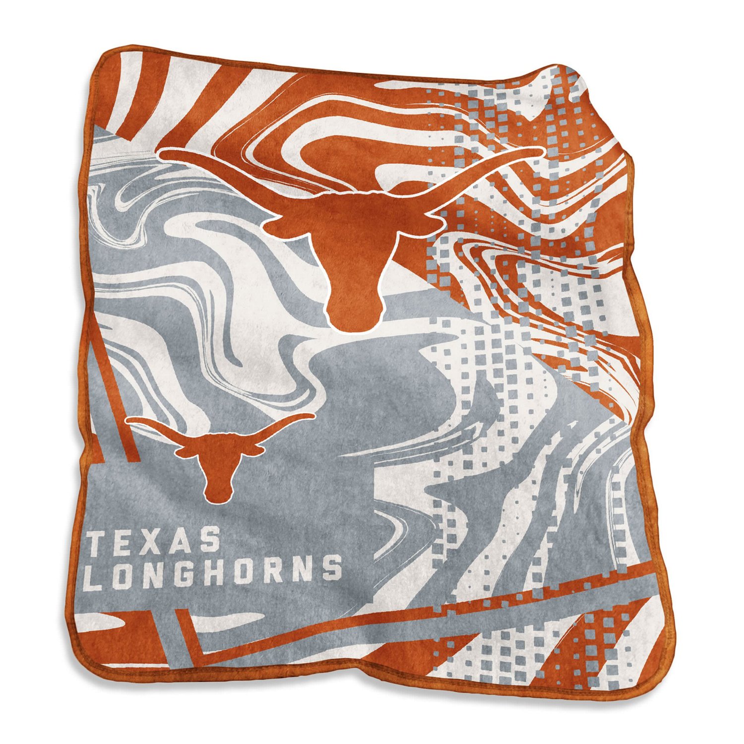 Texas Longhorns 50" x 60" Swirl Raschel Throw Blanket                                                                            - view number 1